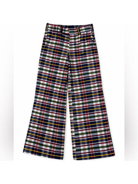 Vintage Madras Cropped Flares Size 27